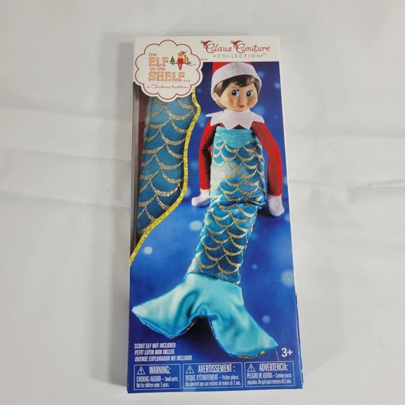 The Elf on the Shelf Other - Elf On The Shelf Claus Couture Merry Merry Mermaid Tail Elf Outfit Age 3+